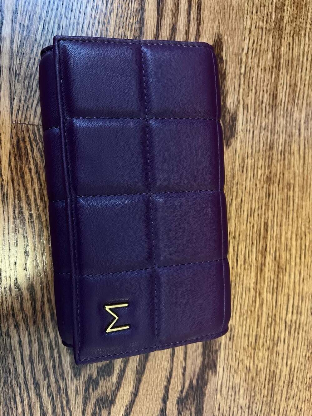 House of Want 'HOW We Browse' Quilted Wallet Crossbody Bag in Purple